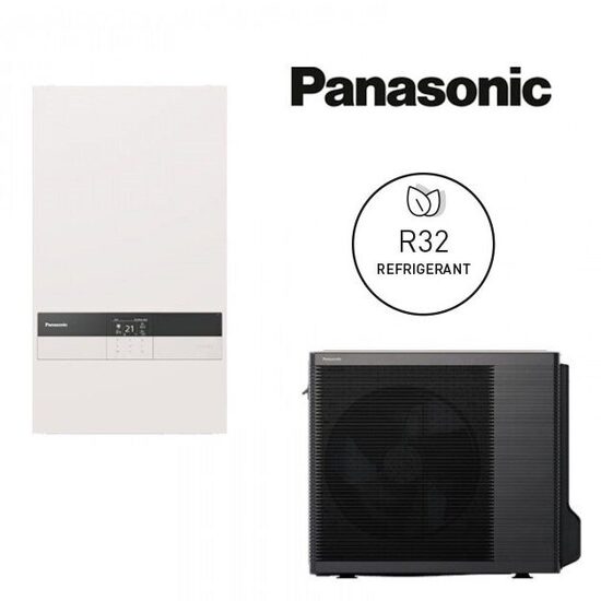 Heat pump Panasonic Aquarea Bi-bloc K 9kW, 3kW heating element, R32, WH-SDC0309K3E5/WH-UDZ09KE5 
